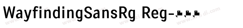 WayfindingSansRg Reg字体转换